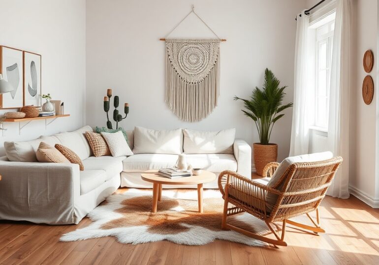 Scandi-Boho: Skandinavische Schlichtheit mit Boho-Vielfalt kombinieren
