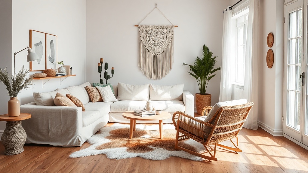 Scandi-Boho: Skandinavische Schlichtheit mit Boho-Vielfalt kombinieren