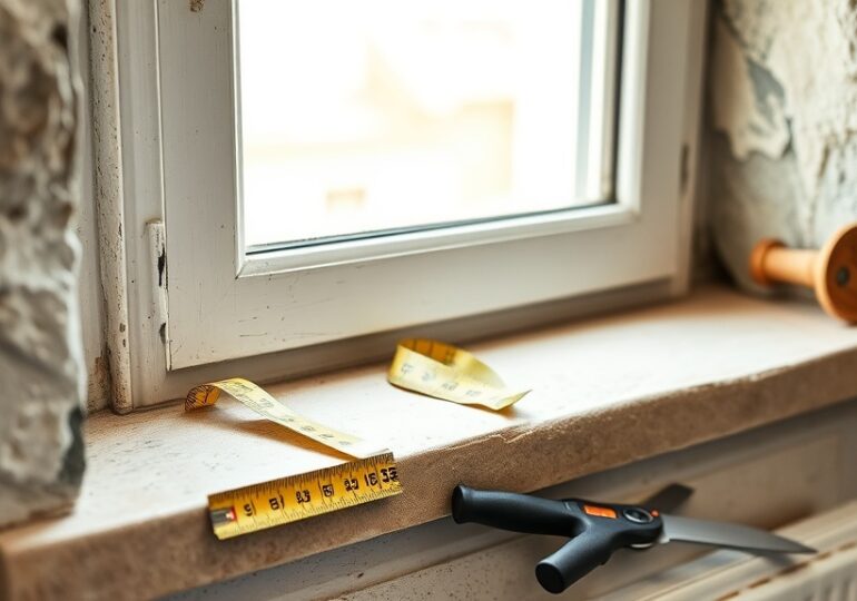 Fensterbank innen erneuern: Material, Zuschnitt und Einbau – Schritt für Schritt
