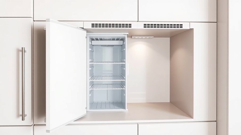 Kühlschrank in die Nische einbauen: Maße, Lüftung und Türanschlag richtig planen