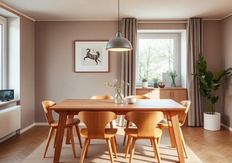 Der perfekte Essbereich: Tisch, Stühle und Beleuchtung für gemeinsame Mahlzeiten