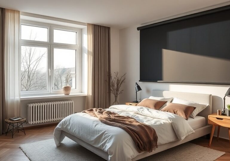 Schlafzimmer verdunkeln: Rollo, Plissee oder Vorhang richtig wählen